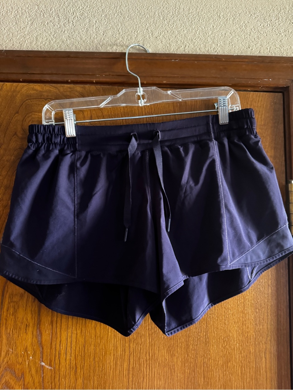 lululemon athletica Women's Dark Purple Athletic Shorts with Drawstring Waist